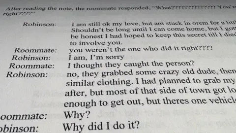 Detailed Conversation Thread Between Conservative Commentator Suspect and Housemate