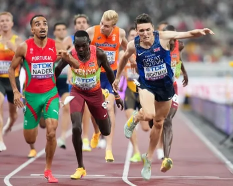 UK's Wightman Denied Gold as Portugal's Isaac Nader Wins Stunning 1500m Win